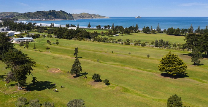 Poverty Bay Golf Club view to the sea
